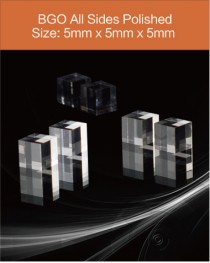 BGO scintillator,Bismuth Germanate Scintillation Crystal,  BGO crystal, Bi4Ge3O12 scintillator, 5mm x 5mm x 5mm 